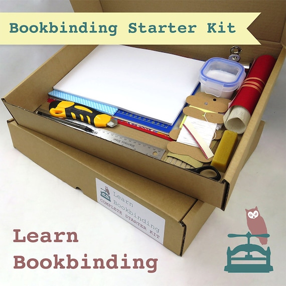 Deluxe Bookbinding Starter Kit Home Book Binding Craft Tools Etsy