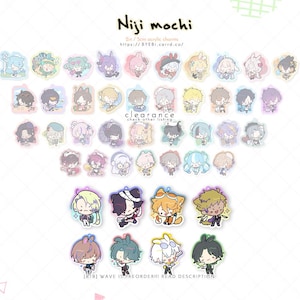 Nijisanji Mochi charms