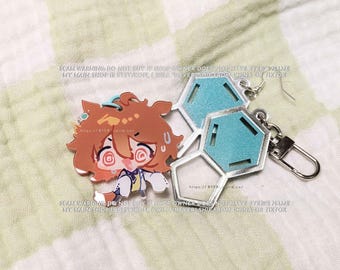 UMAMUSUME Agnes Tachyon llavero pendiente de plata