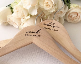 Engraved Wooden Coat & Dress Hanger - Personalised