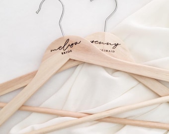 Engraved Wooden Hangers, Personalised