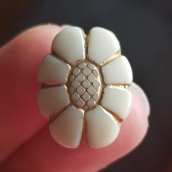 Cream Gold Etched Acrylic Beads Ornate DIY Jewelry Making Bead Textured USA Shipping Floral Beads Flower Beads Resin Beads Rosebuds