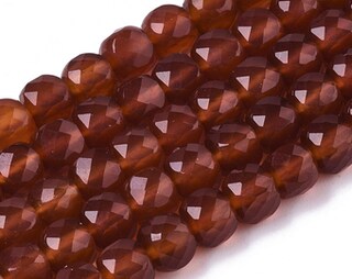 35 Perline In Pietra Naturale Corniola Rossa 10mm, Filo Da 38cm, Per Bracciali E Collane Fai Da Te, Cristallo Curativo
