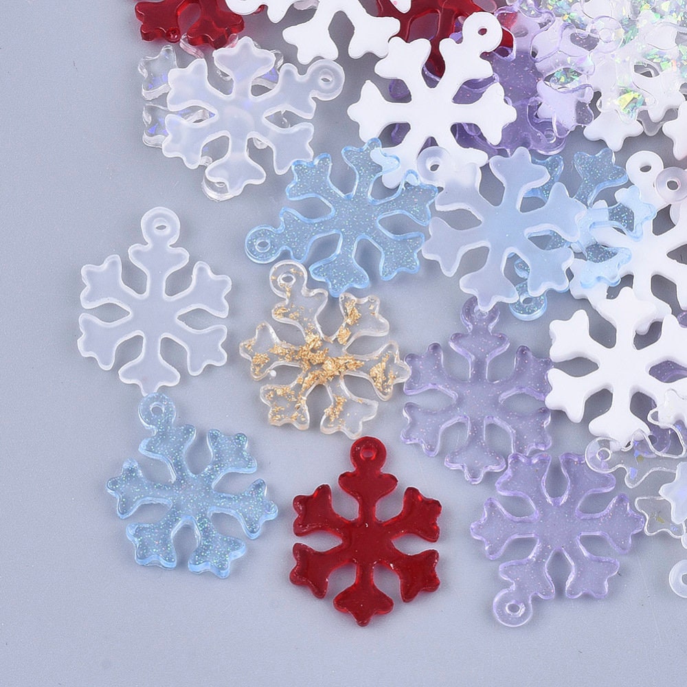 3D Snowflake Mold, Faceted Ornaments Silicone Mold, Deep Snowflake Shiny  Resin Silicone Molds 