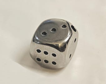 1–5pcs Stainless Steel Dice Beads | Tarnish Resistant 304 Steel Cube Beads, 10mm Spacer Beads for Bracelet & Necklace Making