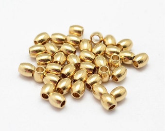 3mm Barrel Roh Messing Spacer Bead Spacer Ethnic Perlen Charms Perlen für Schmuckherstellung DIY Perlen tibetischen Stil