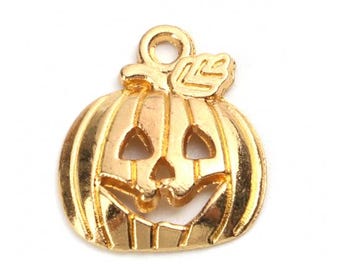 2 pezzi da 18 mm Halloween Jack O Lantern fai da te con ciondoli per collane, orecchini, ciondoli per gioielli