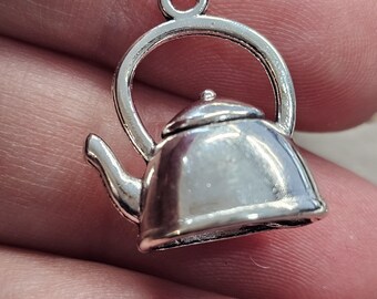 2pcs 19mm Kettle Charm Antique Silver Bronze 3D Charm Earrings Charms DIY Bracelet Jewelry Findings Jewelry Making