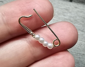 1–5 piezas de dijes de imperdible dorados con perla / colgantes de latón chapado en oro de 18 quilates, elegantes accesorios de joyería para collares, pendientes y pulseras de 24 mm