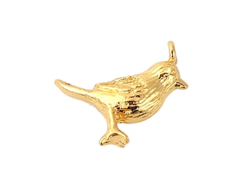 2pcs 12mm Gold Bird Charm Pendants Zinc Alloy Pendants Charm DIY Bracelet Jewelry Findings Jewelry Making