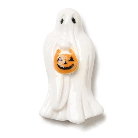 1–10pcs Halloween Ghost Resin Cabochons | Cute Cartoon Ghost