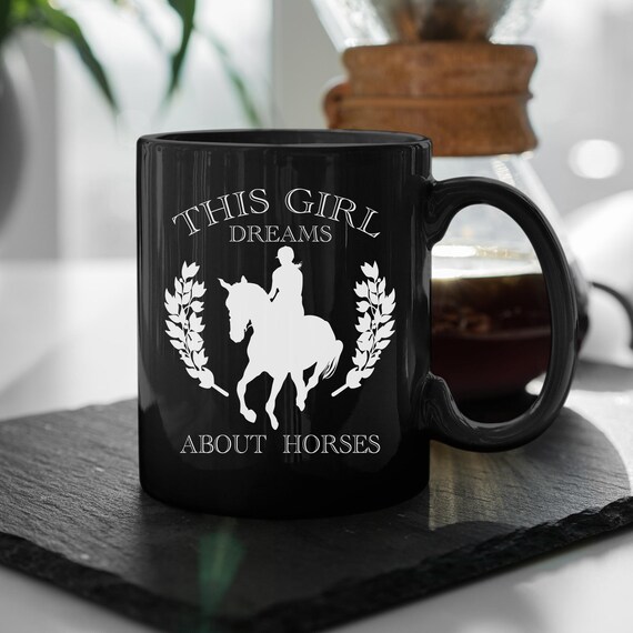personalised name mug horse themed equestrian cute special christmas gift for her coffee cup mug