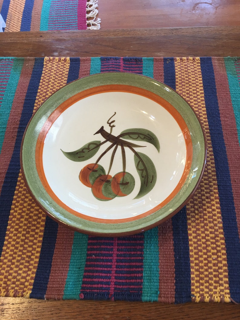 Stangl Pottery Orchard Song Coupe Soup Bowl 7.5 Vintage Etsy