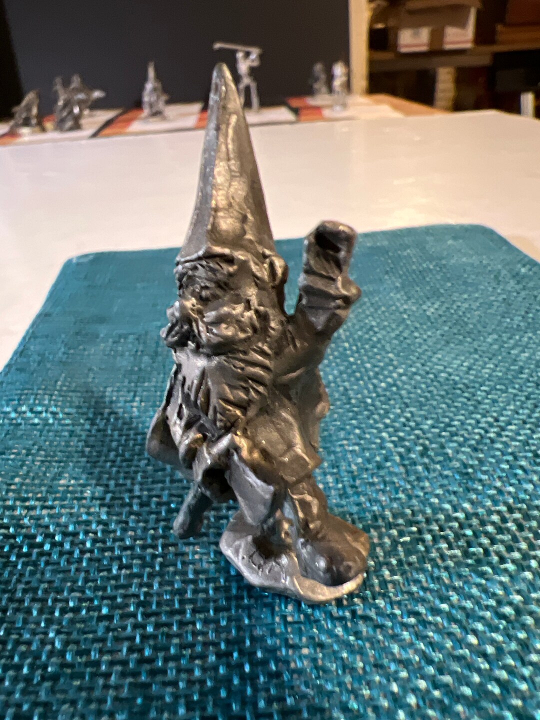 Miniature Elf Gnome Woodcutter Pewter Figurine 21/4T Etsy