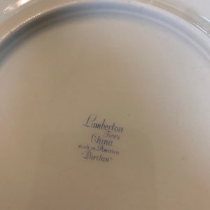 Lamberton China Vintage PURITAN Ivory One Salad or Sandwich Plate 7-5/8 USA 1940 image 5