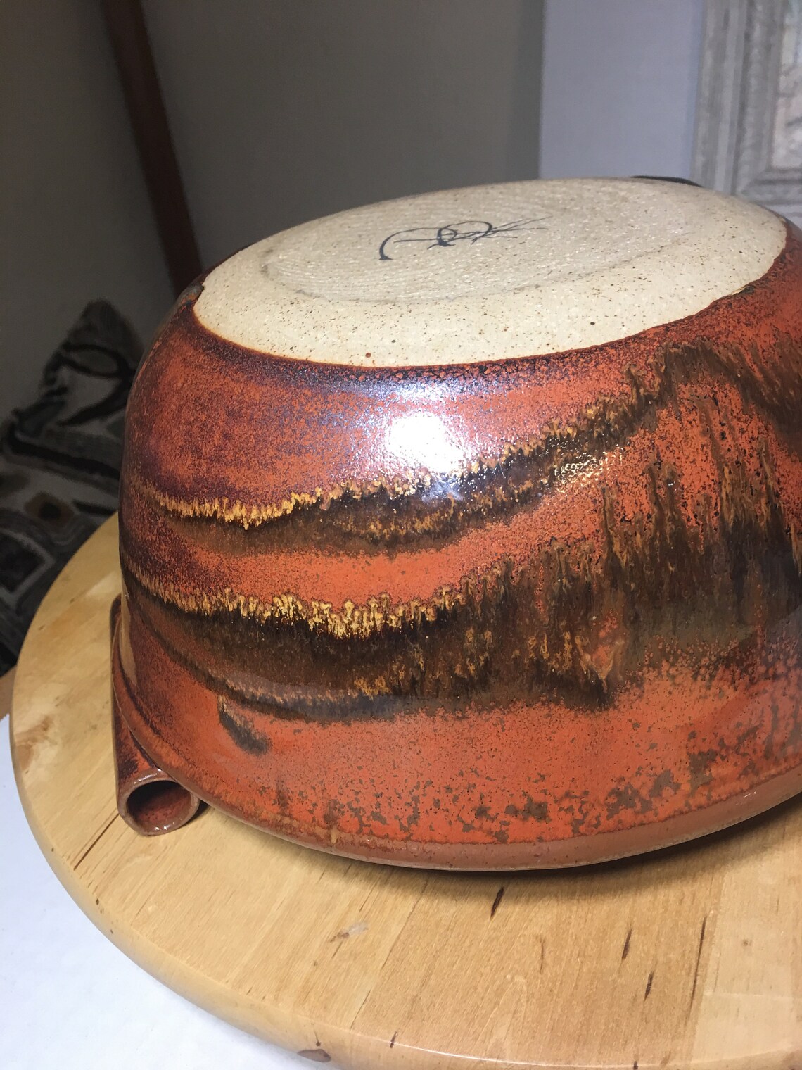 Art Pottery Red Rust Iron Oxide Glaze 9 Dia. Etsy