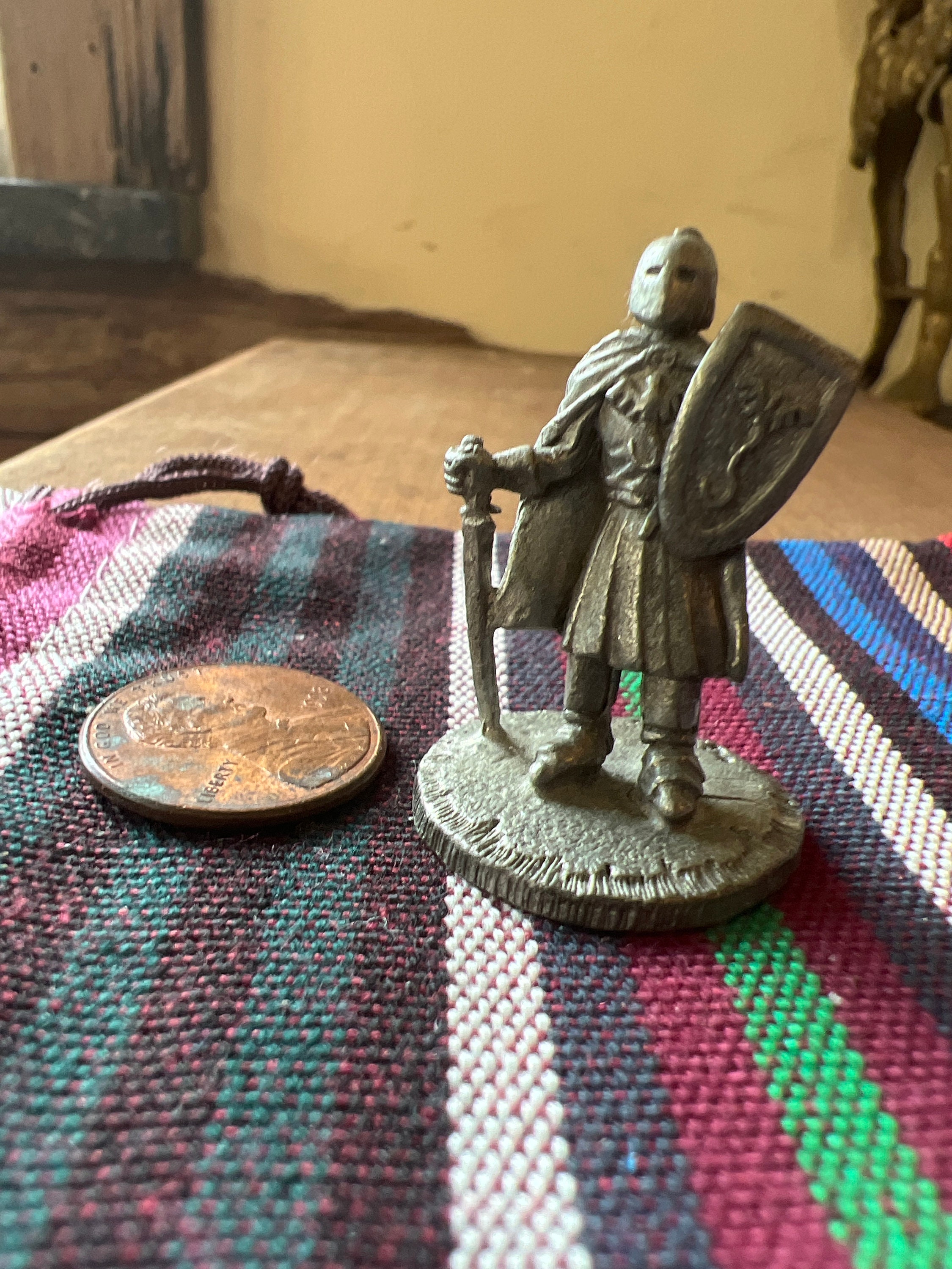 Gallo Pewter Miniature Knight With Sword and Shield USA 1-1/2”T - Etsy