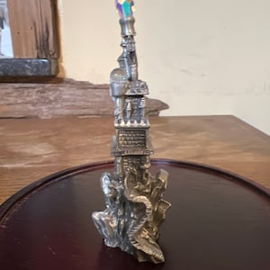 Fine Pewter MWFP Wizards Castle 1991 3-3/4”T x 1-1/2”W x 1-1/2”D
