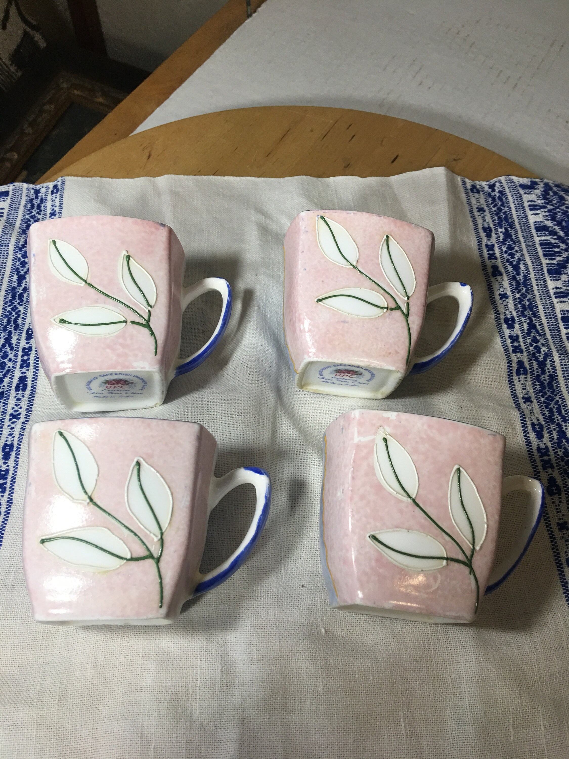 U.P.C. Fine Bone China Espresso Cups Set of Four India Etsy