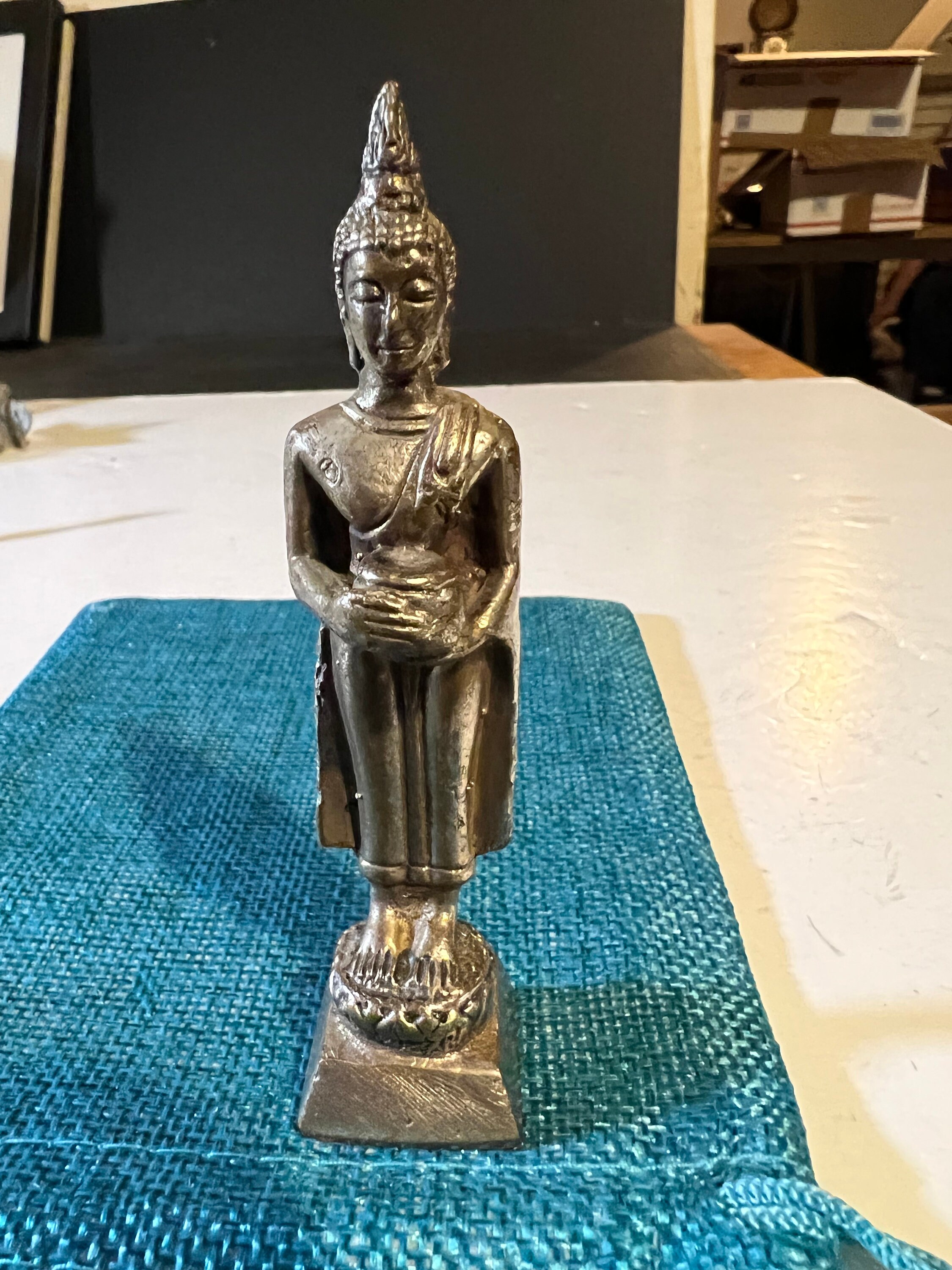 仏像　金属製 立像仏像 金属製 高さ4インチ ステインブロンズ - Etsy 日本