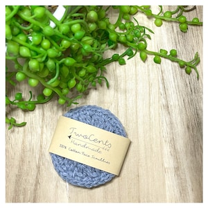 Crochet Face Scrubbies | Crochet Make Up Remover Pads | Eco Face Scrubbies | Zero Waste ~ Stonewash