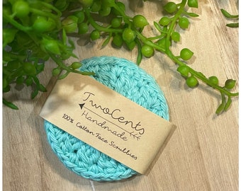 Crochet Face Scrubbies | Crochet Make Up Remover Pads | Eco Face Scrubbies | Zero Waste ~ Seabreeze