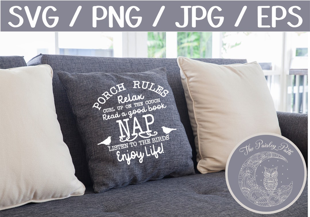 Porch Rules SVG Etsy