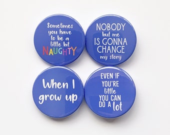 Matilda! The Musical inspired button/badge/pin or magnet bundle