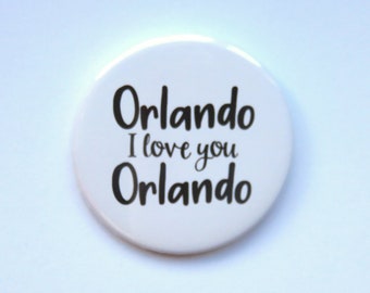 The Book Of Mormon inspired button/badge or magnet  - "Orlando"