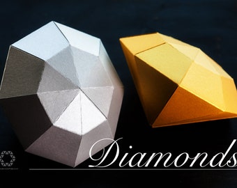 Free Papercraft DIAMOND - Digital PDF Download