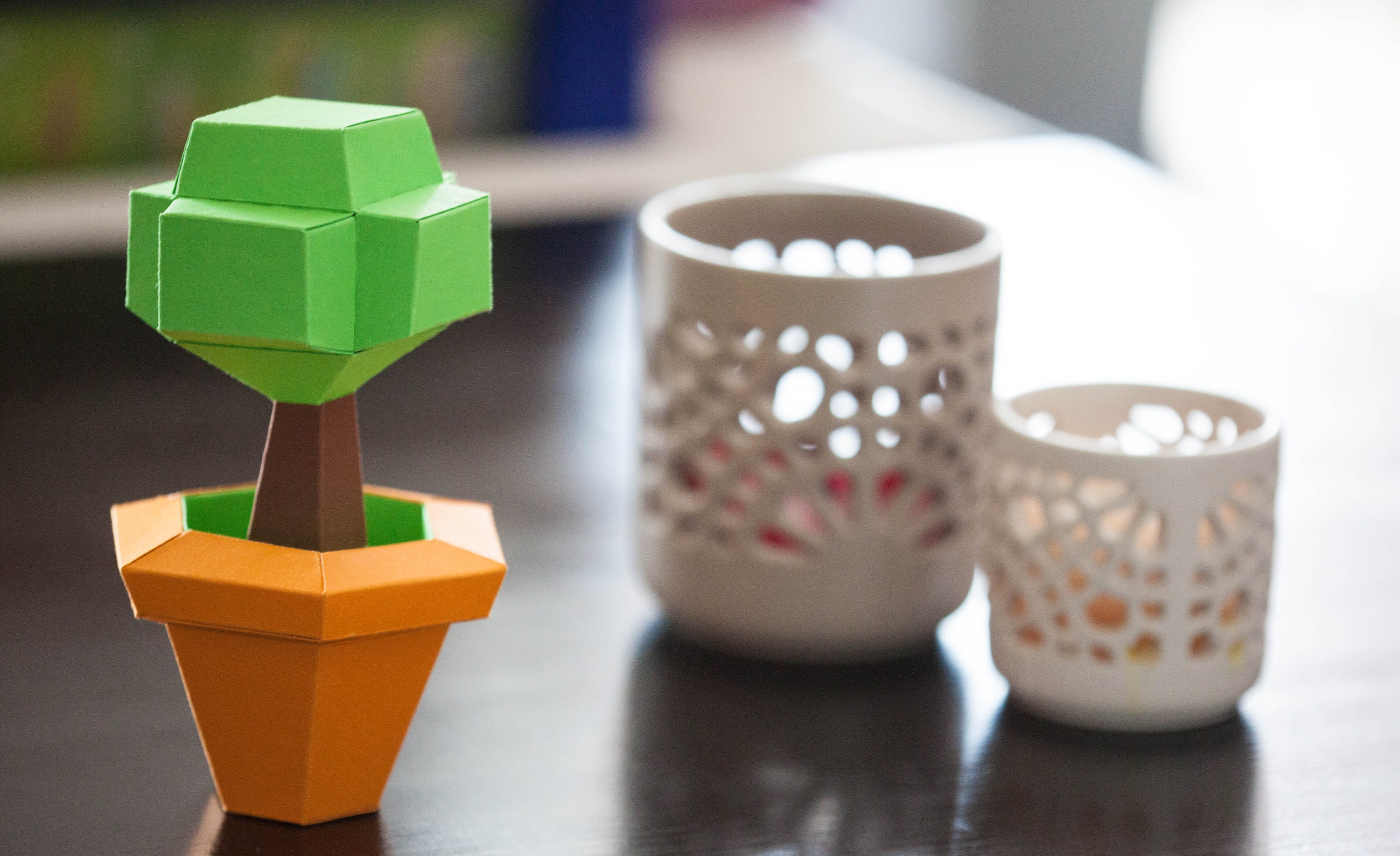 Free Papercraft BONSAI Minecraft Style Digital (Instant Download