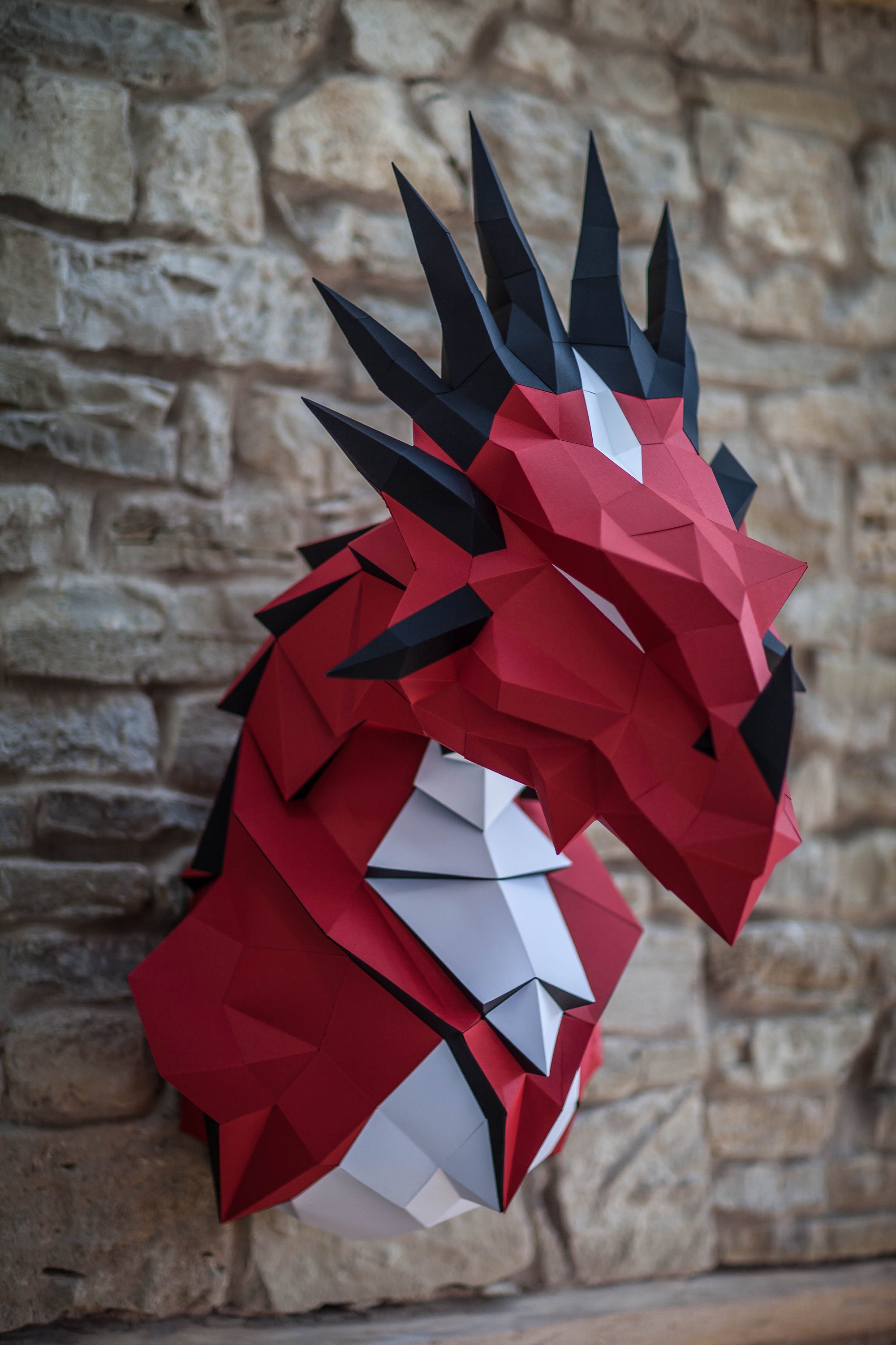 Papercraft Dragon XL Papercraft KIT Games of Thrones Paper Etsy