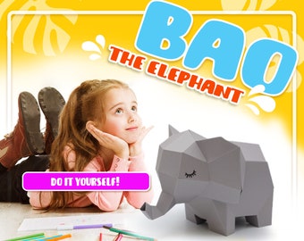 BAO The Elephant Papercraft | ORIGADREAM