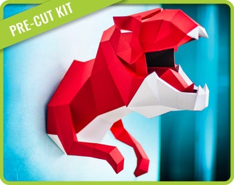 T-Rex Papercraft Kit – DIY 3D Paper Sculpture (Pre-Cut)