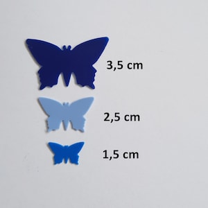Wachs-Motiv Schmetterlinge 1 Stück mit Farbwahl/Größenwahl Kerzenverzierung/Taufe/Kommunion/DIY Bild 3