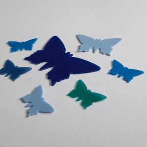 Wachs-Motiv Schmetterlinge 1 Stück mit Farbwahl/Größenwahl Kerzenverzierung/Taufe/Kommunion/DIY Bild 2