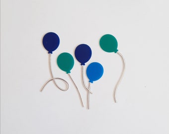 Wachs-Luftballon (1 Stück)  1,5 cm  **mit Farbwahl**  Taufkerzen/Taufe/Kerzen verzieren