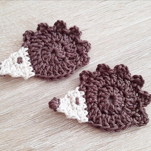 Crochet pattern hedgehog (application) **Digital crochet pattern** PDF ++German/English++