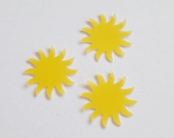 Wachs-Motiv Sonne (1 Stück) mit Farbwahl  1,5cm  Taufe/Kommunion/DIY