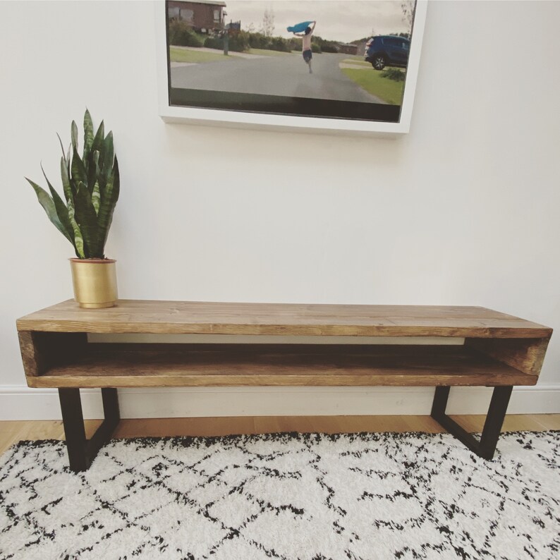 Reclaimed Wood TV Unit Stand Etsy UK