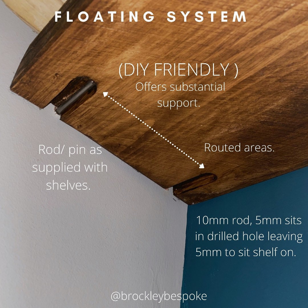 Floating Shelf Alcove Shelves Etsy UK