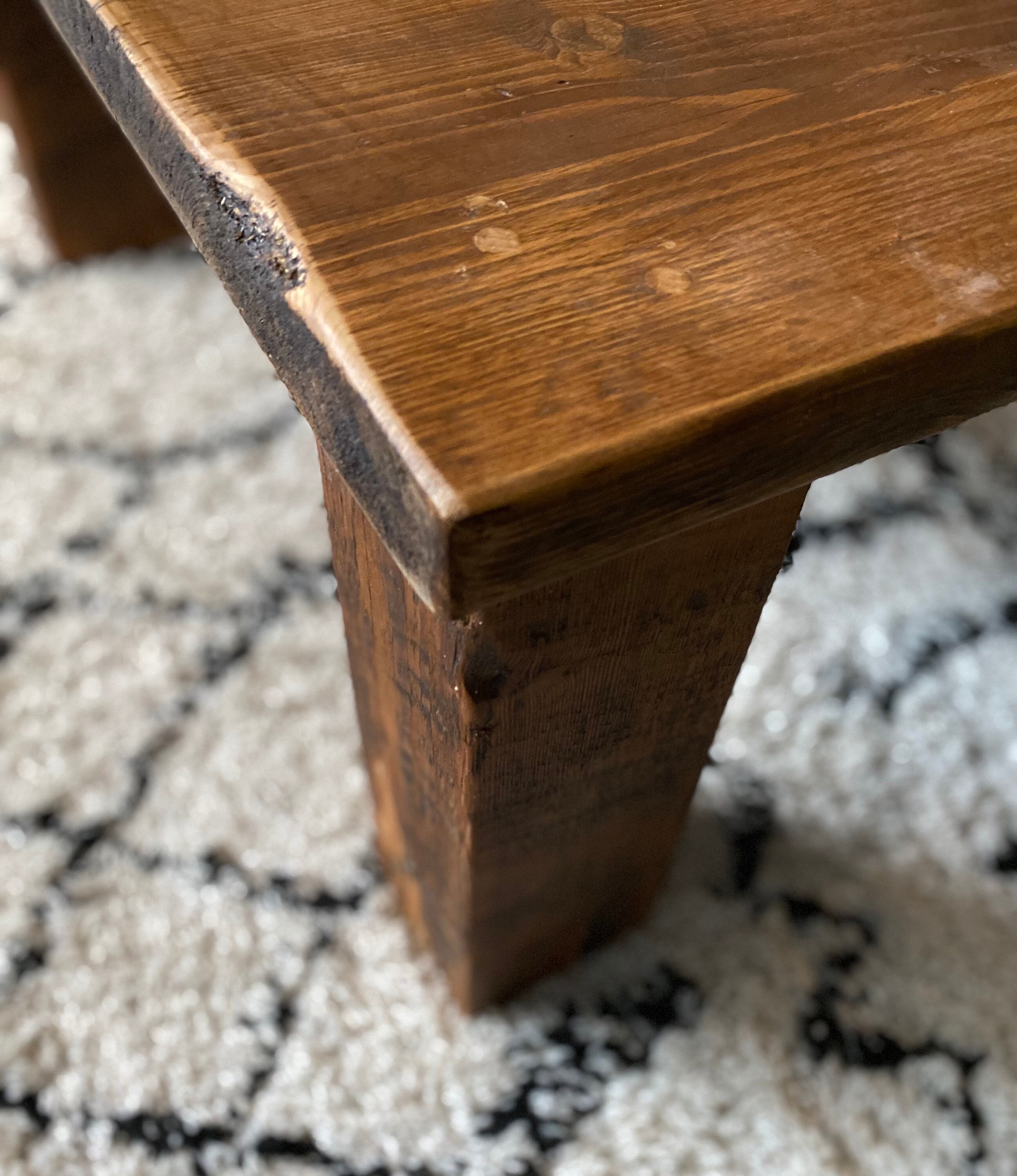 Chunky Wood Coffee Table Etsy UK