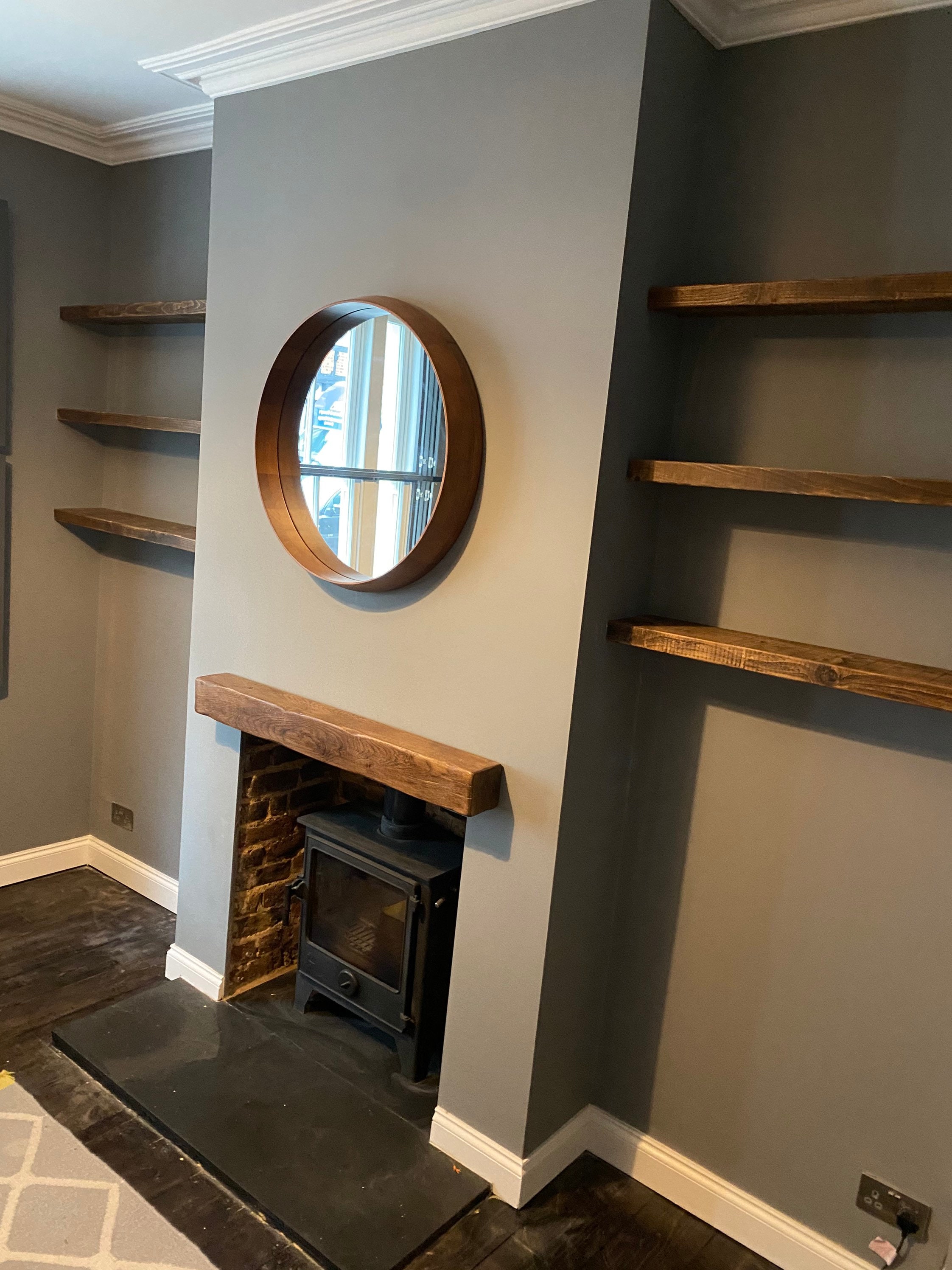 Floating shelf alcove shelves Etsy