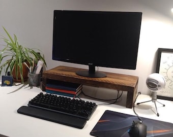 Wood Monitor Stand
