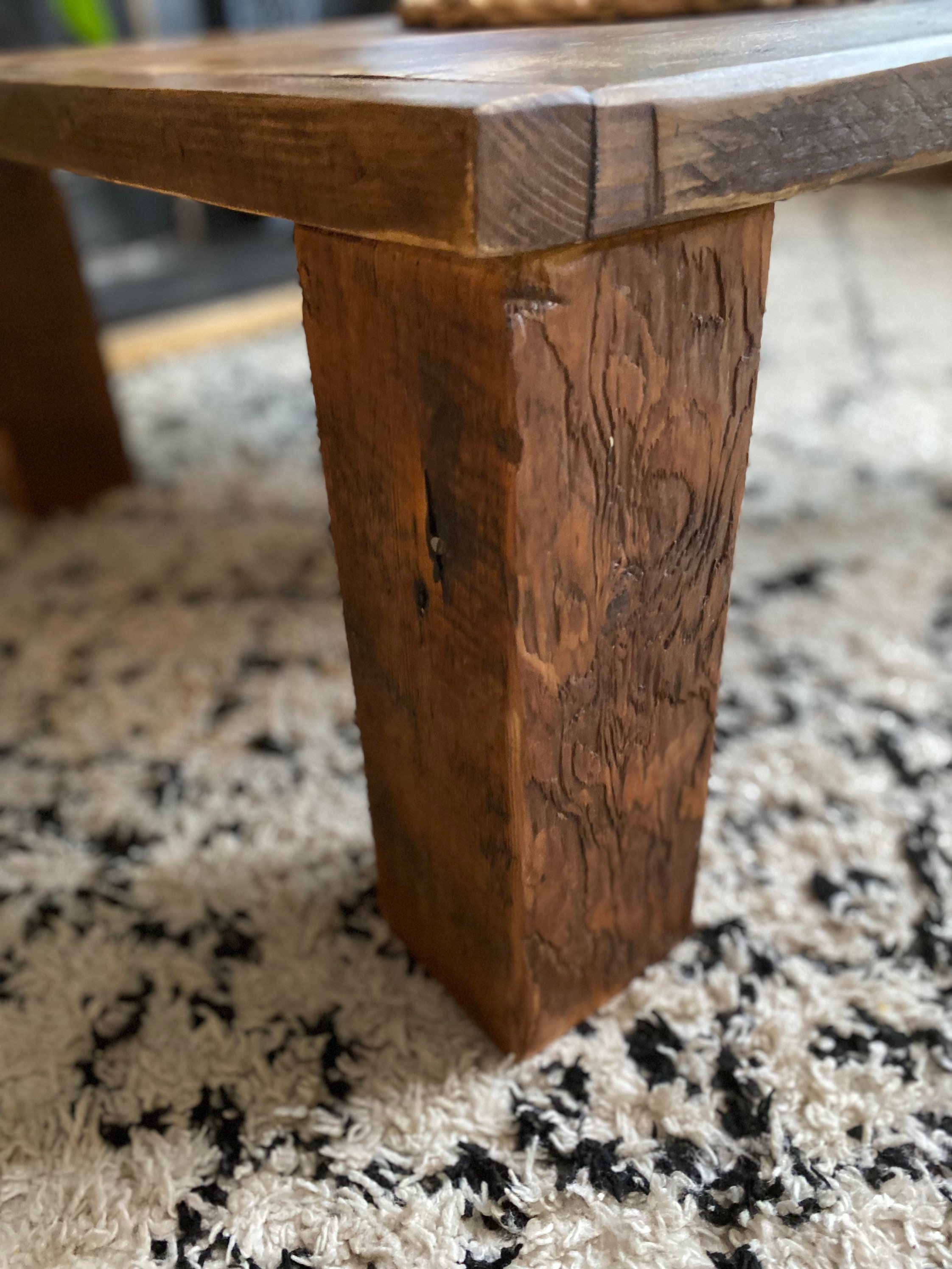 Chunky Wood Coffee Table Etsy UK