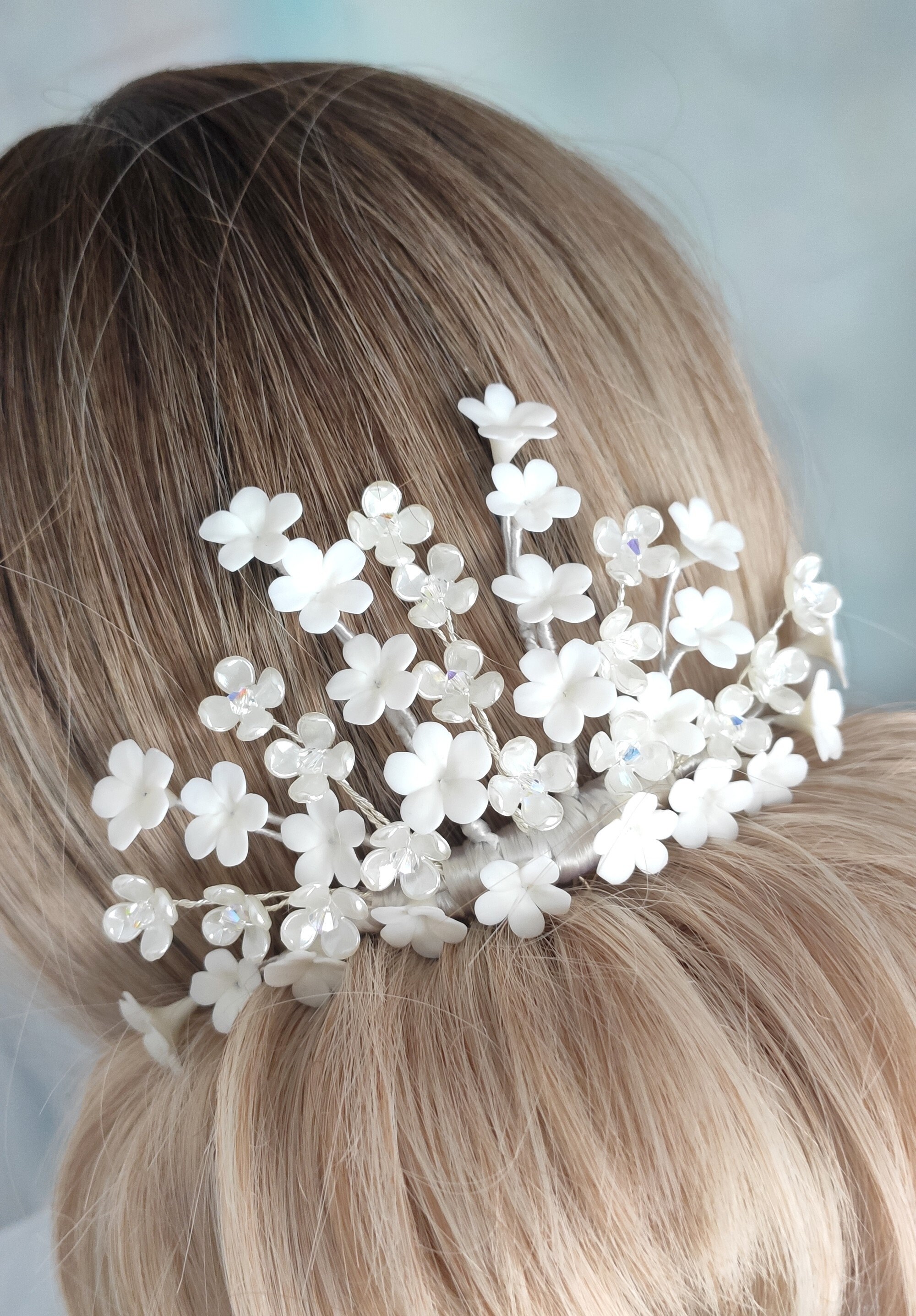 braut kopfschmuck blumen