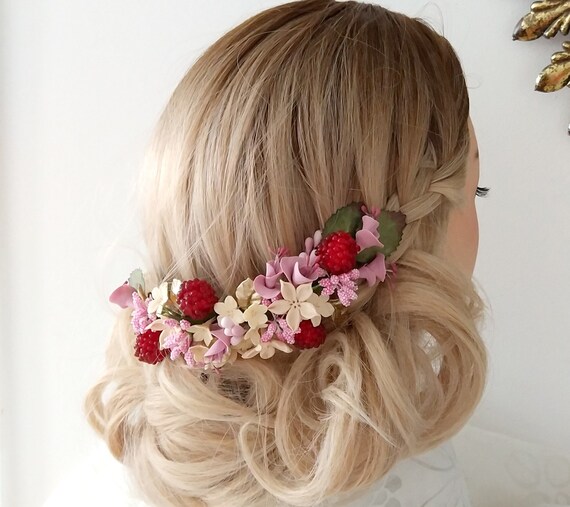 bridal flower headpiece