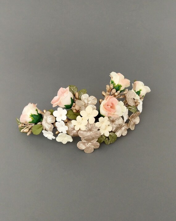bridal flower headpiece