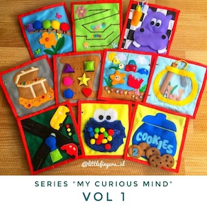 VOL 1 My Curious Mind Quiet Book, Busy Book, Toddler Activity Book image 1