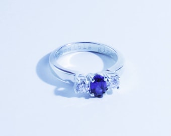 Anillo de plata esterlina de Impossible Girl: compromiso inspirado en Doctor Who